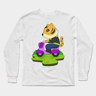 Tiger Motorcycle Long Sleeve T-Shirt